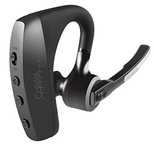 Callstel Bluetooth Headset mit aptX und 2 HD-Mikrofonen - Kopfhörer mit modernster Bluetooth 5.0 Technologie, Windgeräusch-Unterdrückung für kristallklare Gespräche und angenehmen Tragekomfort.