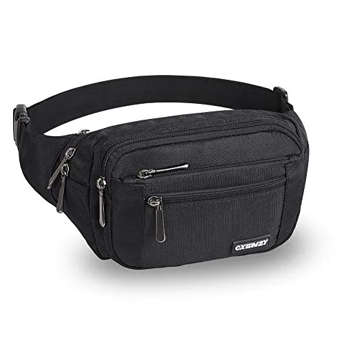 CXWMZY Gürteltasche für Damen und Herren, mit großer Kapazität, wasserdicht, Hüfttasche mit verstellbarem Riemen für Outdoor, Workout, Reisen, Freizeit, Laufen, Wandern, Radfahren, Hund Wandern,