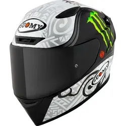 Suomy Track-1 Bagnaia Winter Test Monster Replica Helm 2XL - Hochwertiger Integralhelm aus Tricarboco-Verbundmaterial für besten Komfort und Sicherheit. Ideal für alle Strecken, mit effizienter Belüftung und herausnehmbarer Innenpolsterung.