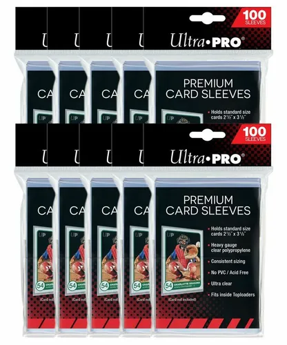 Ultra Pro Platinum Premium Soft Sleeves 1000 Stück - TCG Schutzhüllen - Transparent, hochwertige Kartenhüllen für optimalen Schutz Ihrer TCG-Karten, ideal für Sammler und Spieler.