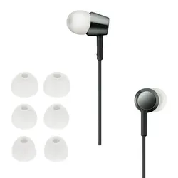 kwmobile 6x Polster kompatibel mit Sony WI-C300 / WI-C400 / MDR-XB55AP / MDR-EX155AP - 3 Größen - Silikon Ohrstöpsel In-Ear Kopfhörer - Weiß