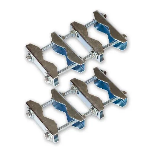 DRH 290 Doppelrohrhalter (1 Paar) Stahl verzinkt für Antennenmasten und Standrohre mit 50-90mm Durchmesser