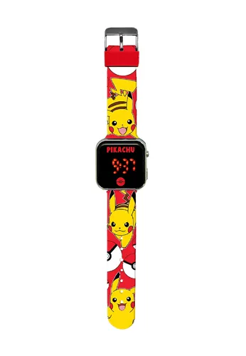 Orologio A LED PIKACHU - Pokémon Digitaluhr für Kinder - Armbanduhr für Kinder mit LED-Anzeige und Pokémon-Design, perfekt als Geschenkidee für kleine Fans und Superhelden-Liebhaber.