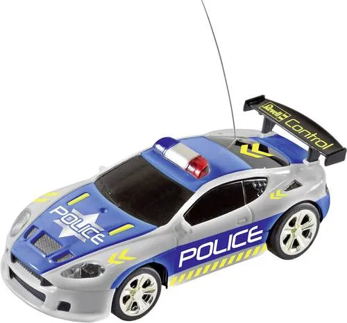 Revell Control Mini RC Car Police 1:43 - App- & ferngesteuerte Autos mit authentischem Design, ideal für Kinder ab 8 Jahren und perfekt für spannende Innen- und Außenrennen.