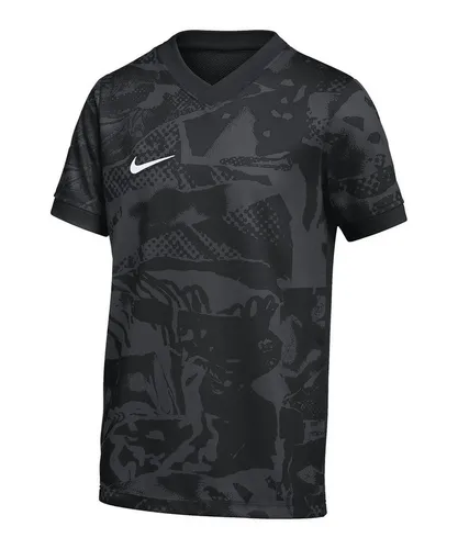 Nike Performance Precision VII Fußballtrikot - Atmungsaktives Trainingsshirt für Teamsport, ideal für Fußballmannschaften, in stylischem grau|schwarz, Größe L (52/54)