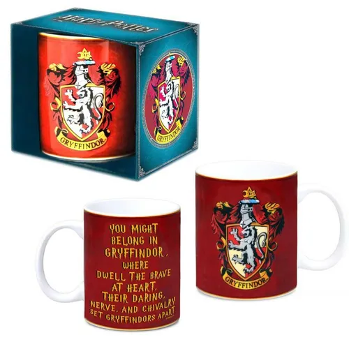 Harry Potter Gryffindor Porzellan Tasse Kaffebecher Becher Kaffeepot 350ml Neu