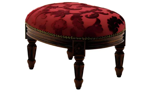 Xlmoebel Fußhocker Luxuriöser Polsterhocker in elegantem Design für jeden Raum (1 St., Hocker), Hergestellt in Europa
