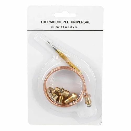 Thermoelement universal 600mm mit Adaptern für Gasherd Gasgrill