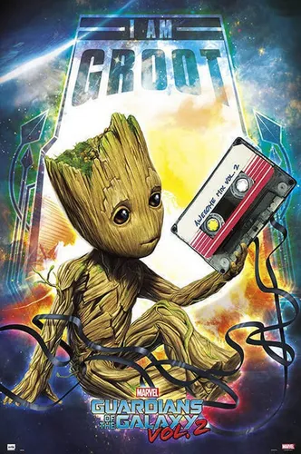 Poster Guardians of the Galaxy - Poster - 2 - Groot - Awesome