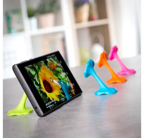 InnovaGoods Handy-Halterung iStuck Halter für Handys und Smartphones - Farbe: Orange