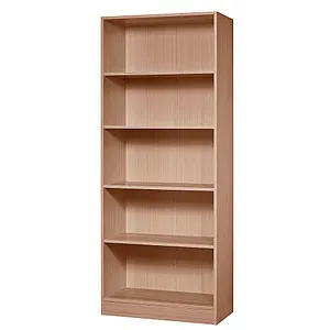 Hammerbacher Aktenregal Solid 6000, nussbaum - Diverse H - Hochwertiges Holzregal mit 4 höhenverstellbaren Fachböden, ideal für Büroorganisation und maximale Traglast von 25 kg pro Fach.