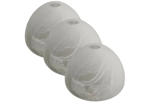 Hochwertiger Lichthandel Lampenschirm für E14 Fassung - Zubehör für Leuchten, eleganter alabasterfarbener Lampenschirm aus Glas, ideal für Tisch-, Hängelampen und Stehlampen, inklusive Ersatzglas.