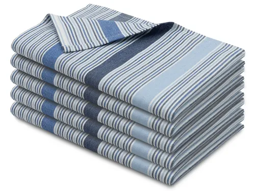 ZOLLNER Geschirrtuch, (Set, 5-tlg), 50 x 70 cm, 100% Baumwolle, vom Hotelwäschespezialisten