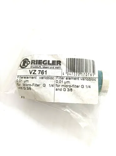 RIEGLER 100690-VZ 761 Filterelement 0,01 µm - Zubehör für optimale Filtration, aus hochwertigem Borsilikat und Mikrofiltervlies für höchste Reinheit in Anwendungen.