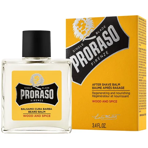 Proraso Wood & Spice Beard Balm 100ml - Rasierschäume & -gele, pflegt den Bart mit einer einzigartigen Holz- und Gewürz-Note für ein weiches und geschmeidiges Ergebnis.