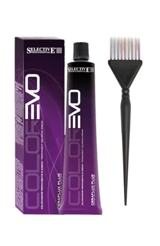 COLOREVO Haarfarbe 100ml 3 Stück plus Färbepinsel Spezial (6.0)