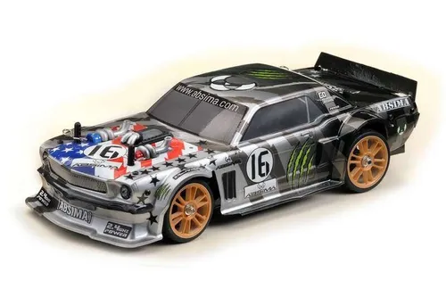 Absima RC-Auto Green Power FUN MAKER Brushless - RC-Modelle mit 4WD Allrad und bis zu 40 km/h Geschwindigkeit, perfekt für Driftversuche auf glatten Untergründen. Komplettset mit LiPo Akku und LED Beleuchtung.
