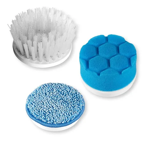 CLEANmaxx Reinigungsbürsten-Set Ersatz-Aufsätze 3-tlg. für Akku-Reinigungsbürste