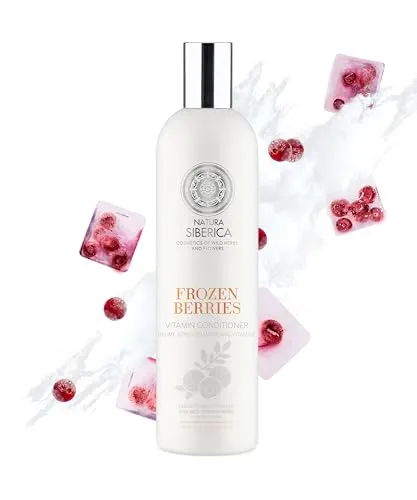 Natura Siberica Copenhagen Vitamin Conditioner Frozen Berries - Feuchtigkeitsspendende Haarspülung für fettiges Haar - Mit Moltebeere & Cranberry - 400 ml