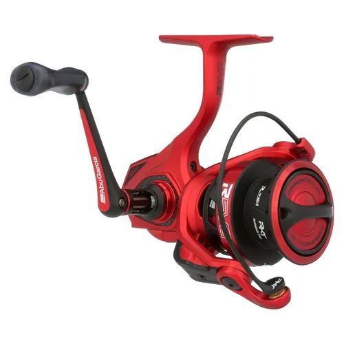 Abu Garcia Revo Rocket Spinn-Angelrolle, Black/Red - Hochwertige Angelrolle mit 9 HPCR-Lagern für ultraleichten Betrieb und Carbon Matrix Bremssystem für zuverlässigen Zugdruck. Ideal für passionierte Angler.