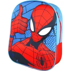 Kinderrucksack - 3D - Spiderman - 31 x 25 x 10 cm - Originales Lizenzprodukt - Bunt