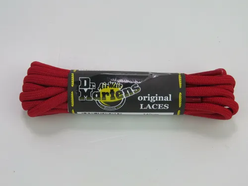 Original Dr. Martens Schnürsenkel rot 140cm 8-10 Loch in weiß von Dr. Martens