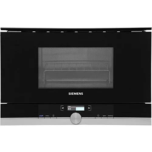 Siemens BE634LGS1 Mikrowelle 900 W - Mikrowelle mit 21 L Garraum und cookControl 10 für perfekte Automatikprogramme. TFT-Display und Grillfunktion für optimale Zubereitung von Speisen.