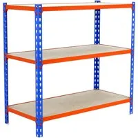 PROREGAL Schwerlastregal Baby Muli 90 x 110 x 30 cm - Robustes Steckregal mit 3 Fachböden und einer Belastbarkeit von bis zu 200 kg pro Ebene – ideal für Werkstätten und Lager. Höhenverstellbare Fachböden und optionale Räder für flexiblen Einsatz.