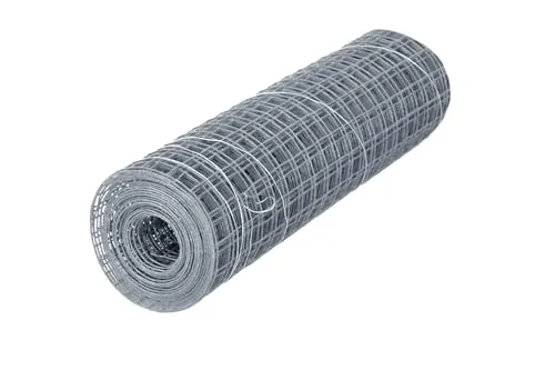 siwitec Drahtgitter verzinkt | 0,5 x 2,5 m | 19 x 19 mm Maschenweite | Hasendraht | Volierendraht | Kleintierzaun | Hühnerzaun | Maschendrahtzaun | Drahtgitter | Drahtgeflecht | Gitterzaun