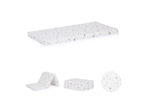 Kindermatratze Babybett Matratze Stars, Chipolino, 6 cm hoch, faltbar, Bezug waschbar, Größe 120 x 60 x 6 cm