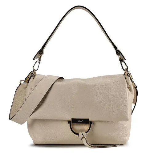 abro Temi Dalia - Elegante Umhängetasche medium 26 cm (beige) - Die stilvolle Umhängetasche von abro in Beige vereint zeitloses Design mit hochwertigen Details. Ideal für modebewusste Frauen. Flexibel tragbar dank abnehmbarem Schulterriemen und Magnetverschluss für einfachen Zugang.