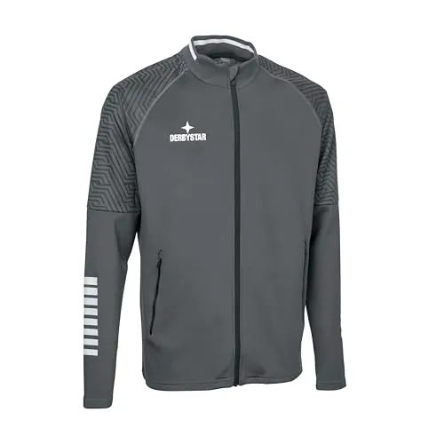 Derbystar Primo Trainingsjacke v24 - Sportjacke mit atmungsaktivem Material für ein angenehmes Tragegefühl, perfekt für Training und Freizeit. Verstellbare Kapuze für individuellen Komfort.