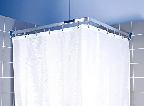 Euroshowers Flexible Duschvorhangstange - 3 m biegbar, inklusive Montagezubehör und stabiler Qualität für individuelle Raumgestaltung