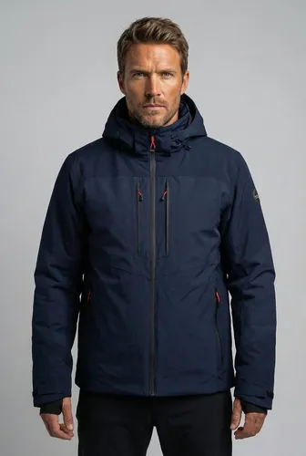 Icepeak Skijacke FAULKTON - Wasserdicht & Atmungsaktiv, Blau XL (56) - Sportliche Skijacke aus 100% Polyester, ideal für Alpinski. Mit wasserdichten und winddichten Eigenschaften bietet sie optimalen Schutz bei jedem Wetter.