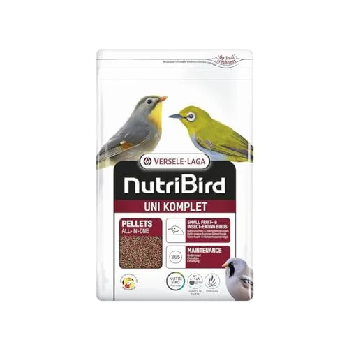 Versele-Laga NutriBird F16 | 800 g | Erhaltungsfutter für Frucht- und insektenfressende Vögel | Zur Verhinderung von selektivem Fressverhalten | Geringer Eisengehalt