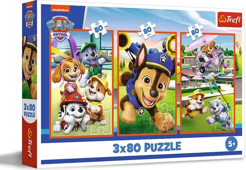 Puzzle 3x80 pieces A dogs gang Paw Patrol Trefl 5900511348866