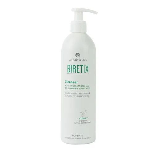 BIRETIX Gesichts-Reinigungsschaum CLEANSER 400 ml - Reinigungsschaum für akneanfällige Haut, spendet Feuchtigkeit und reinigt sanft. Ideal für Mischhaut und Unisex-Anwendung.