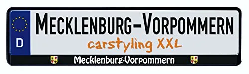 carstyling XXL Design Kennzeichenrahmen Bundesland Mecklenburg-Vorpommern 1 Stück