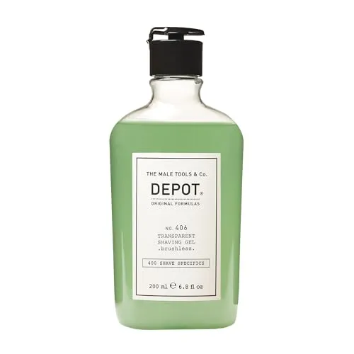 DEPOT No.406 Transparent Shaving Gel- Brushless 200 ml