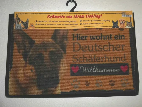 Fußmatte Deutscher Schäferhund, Fußabtreter, Türvorleger, Hund, wetterfest (17)