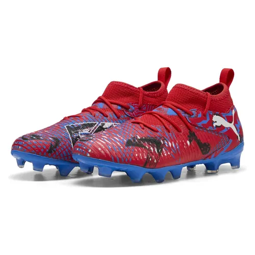 Puma Future 8 Match Playmakers FG/AG Fußballschuhe für Kinder - Fußballschuhe mit innovativem Stollendesign für 360-Grad-Agilität, hergestellt aus mindestens 30 % recycelten Materialien, ideal für kreative Spieler zwischen 8 und 16 Jahren.