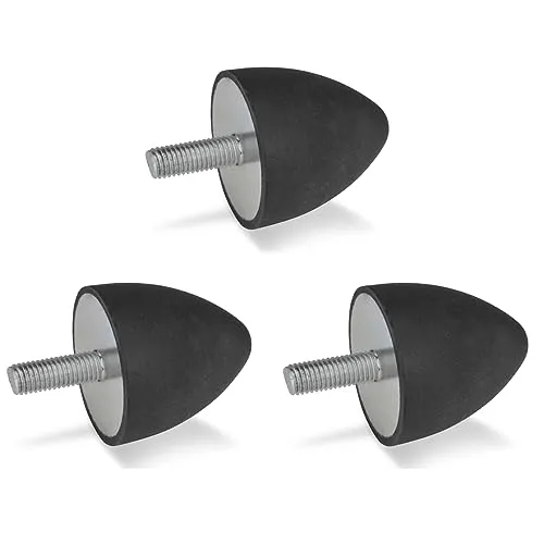 Ganter Normelemente | Anschlagpuffer | 3 Stück | GN 353-30-36-M8-S-55 | Gummi