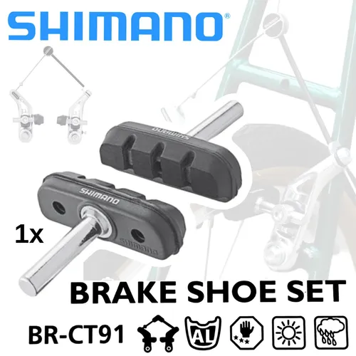 Shimano Bremsschuh für BR-CT91 XT Fahrrad Retro Cantilever Bremsbeläge 1 Paar