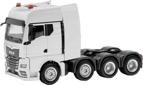 Herpa 316958 H0 LKW Modell MAN TGX GX Schwerlastzugmaschine 4-achs (luftgefedert, 8x4), weiß