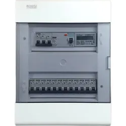 RoadEu Leitungsschutzschalter Komplett mit Zähler - Fi Schutzschalter 40A - Verteilerkasten mit MID-zertifiziertem Stromzähler, vorverdrahtet für einfache Installation und maximale Sicherheit bei versehentlichen Kurzschlüssen.