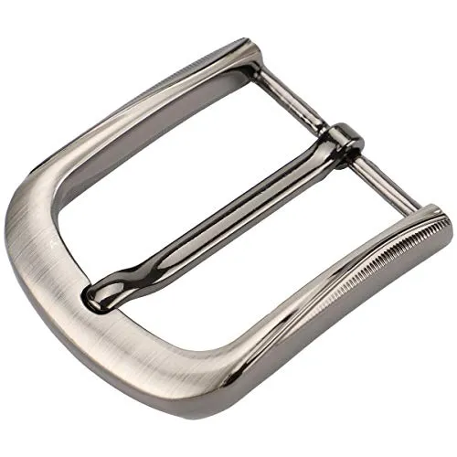 McFanBe 38-40 mm (1,5 Zoll) Gürtelschnalle Einzackige quadratische Ersatzschnalle für Männer Frauen Gürtel (Grau03)