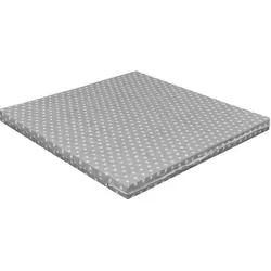 Baby Delux Matratze für Laufgitter Laufstall 100x100 cm Grey Stars - Weiß/Grau