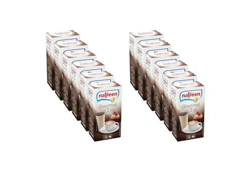 NATREEN® Café Gourmet Süßstoff - Kalorienfreie Tafelsüße für Kaffee - Zuckerfreie Süßungsalternative für Kaffeespezialitäten wie Espresso und Cappuccino, ideal für kalorienbewusste Genießer. 12 x 400 Stück Tischspender.