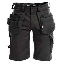 Trix Arbeitsshorts mit Stretch und Holstertaschen - Größe 46, schwarz - Arbeits- & Schutzkleidung mit 4-Wege-Stretch für optimale Bewegungsfreiheit und Cordura® verstärkten Taschen für maximale Haltbarkeit.