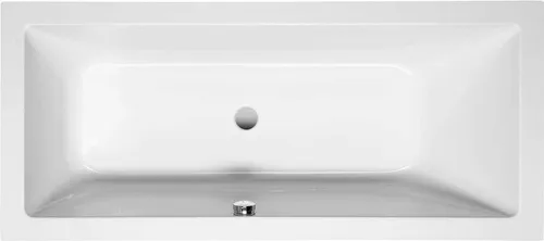 NISA Rechteckwanne 170x75x42cm, ohne Füße, weiß